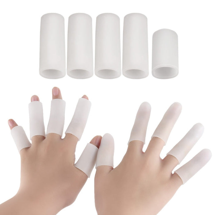 5pcs/Set Gel Finger Cots Hand Joint Crack Protector Reluova