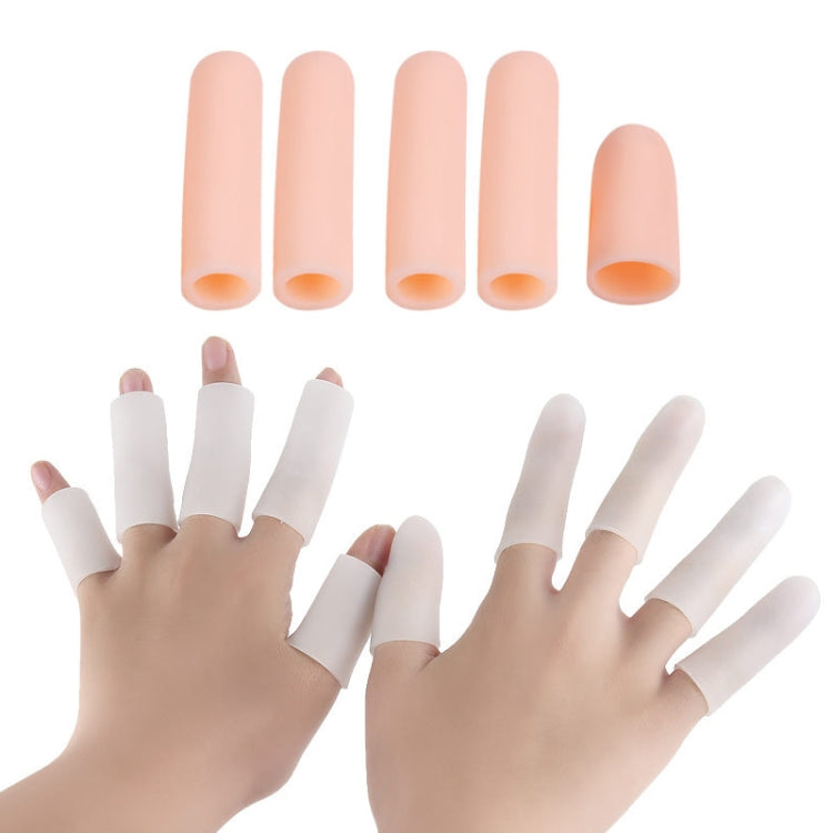 5pcs/Set Gel Finger Cots Hand Joint Crack Protector