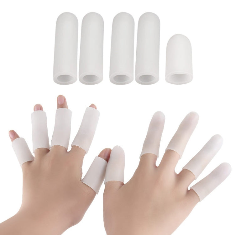 5pcs/Set Gel Finger Cots Hand Joint Crack Protector Reluova