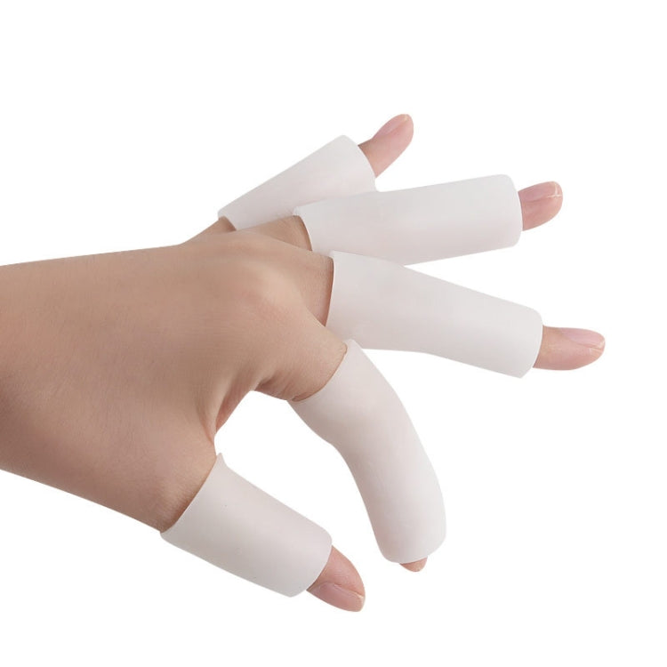 5pcs/Set Gel Finger Cots Hand Joint Crack Protector Reluova