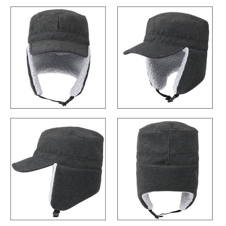 Foldable Warm Lamb Down Thickened Windproof Duck Tongue Hat My Store