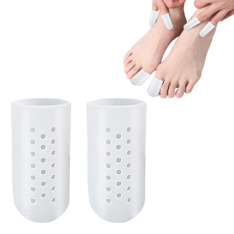 1pair Breathable Perforated Toe Protectors Anti Wear Sleeves-Reluova