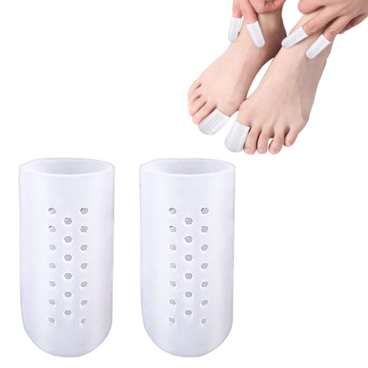 1pair Breathable Perforated Toe Protectors Anti Wear Sleeves-Reluova