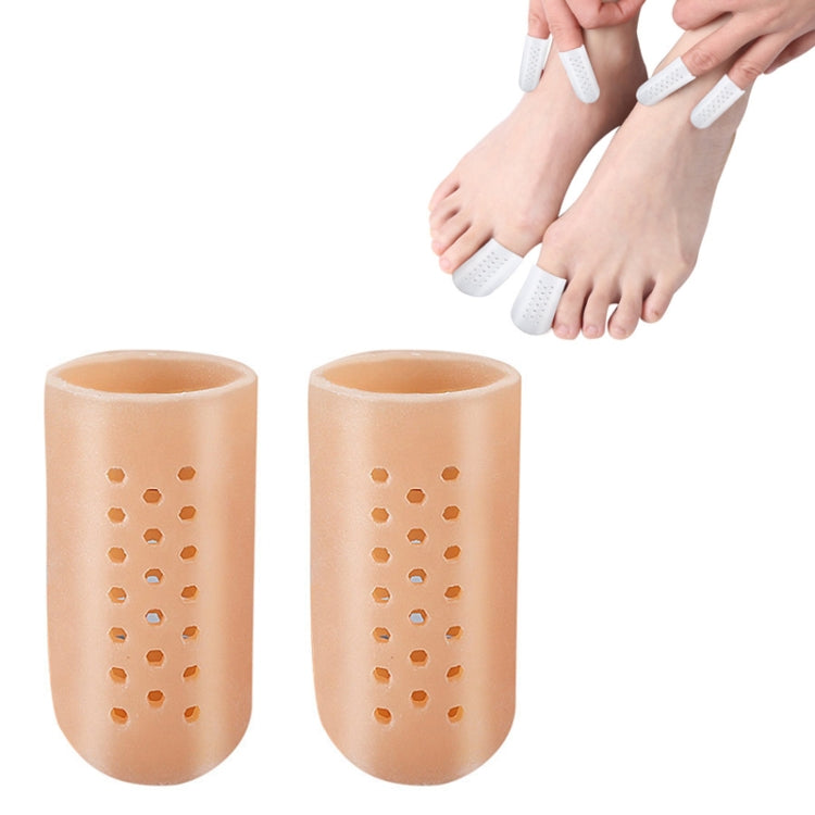 1pair Breathable Perforated Toe Protectors Anti Wear Sleeves-Reluova