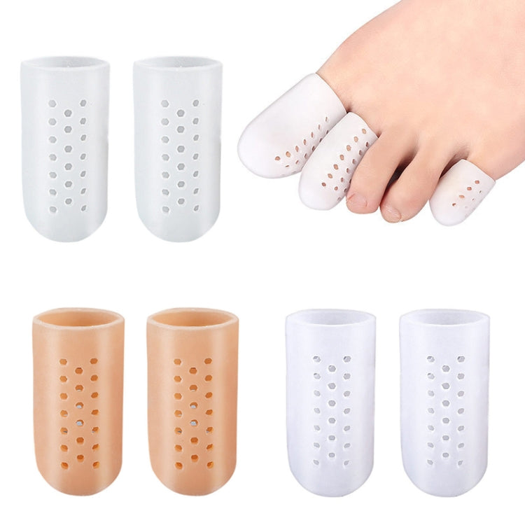 1pair Breathable Perforated Toe Protectors Anti Wear Sleeves-Reluova