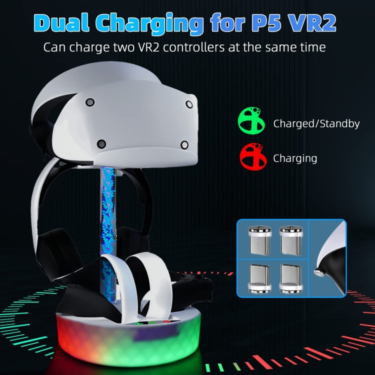 For PS VR2 iplay Colorful Charging Storage Rack Handle Magnetic Charging Base Reluova