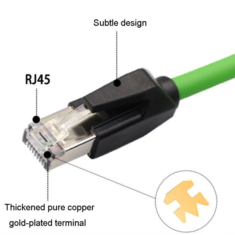 CAT6 Double Shielded Gigabit Industrial Cable Vibration-Resistant And Highly Flexible Drag Chain Cable