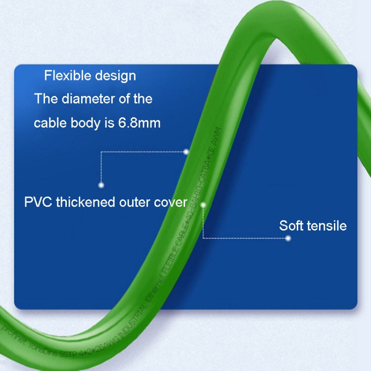 CAT6 Double Shielded Gigabit Industrial Cable Vibration-Resistant And Highly Flexible Drag Chain Cable My Store