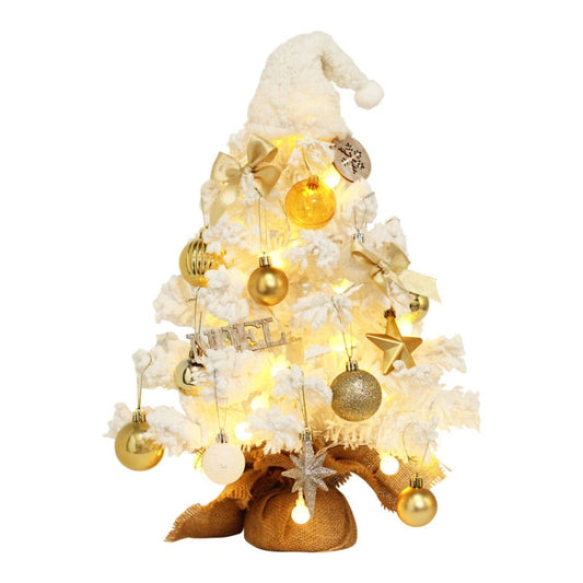 50cm LED Desktop Flocked Mini Christmas Tree Christmas Tree Ornaments Christmas Decorations My Store