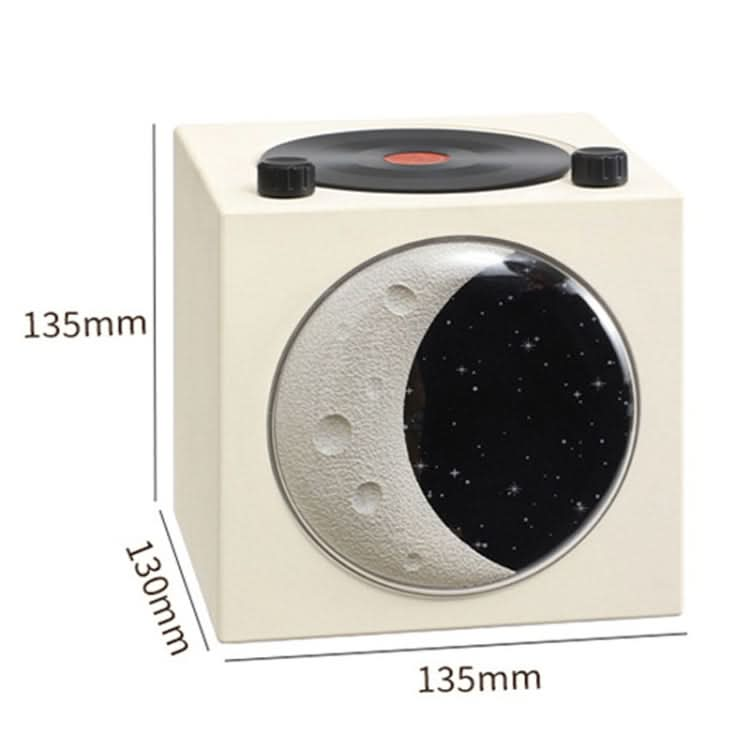 Moon Starry Sky Atmosphere Light Bluetooth Speaker Vinyl Record Audio