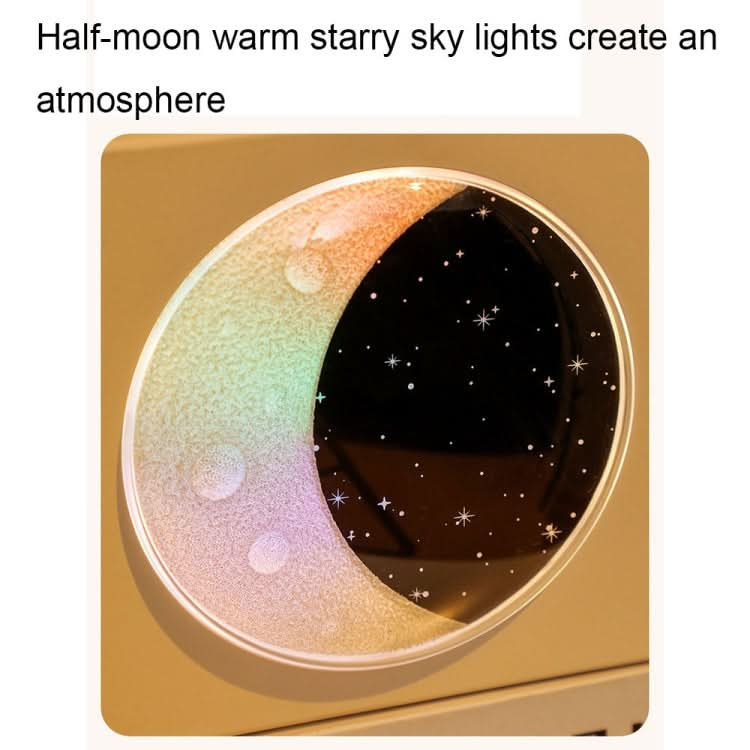 Moon Starry Sky Atmosphere Light Bluetooth Speaker Vinyl Record Audio