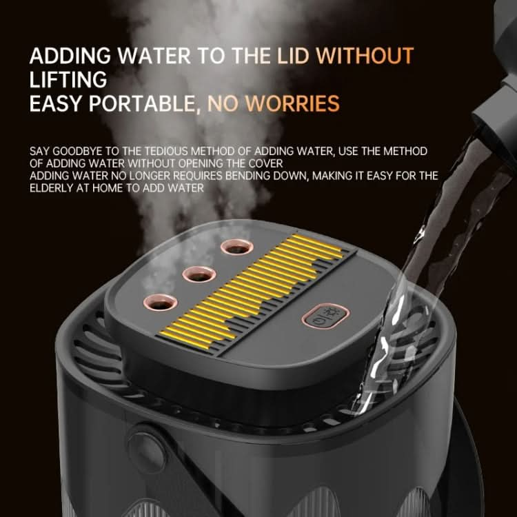 3L Smart Spray Humidifier Three-hole Spray With Night Light, Spec: USB-Reluova