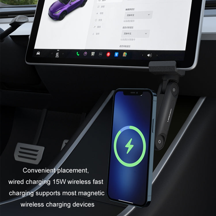 For Tesla Moldel 3/Y Car Mobile Phone Holder Magnetic Rotating Folding Navigation Holder ÎҵÄÉ̵ê