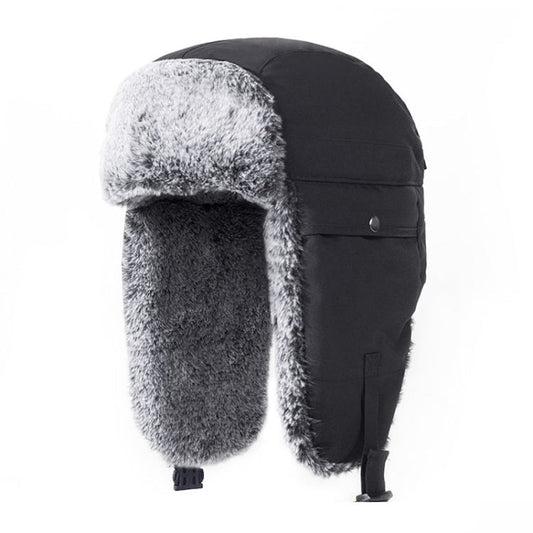 Outdoor Windproof Hat Winter Thickened Cotton Cap Warm Coldproof Riding Cap