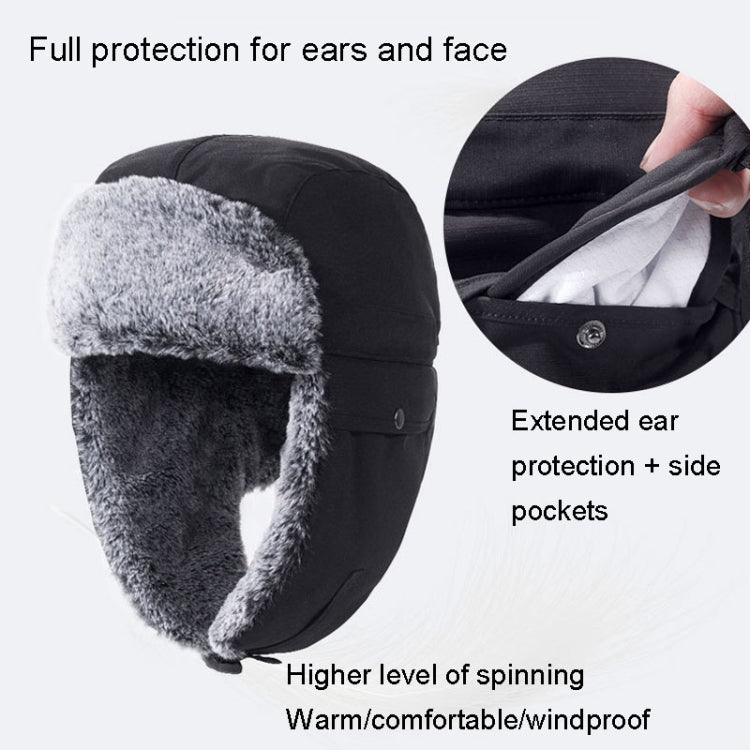 Outdoor Windproof Hat Winter Thickened Cotton Cap Warm Coldproof Riding Cap My Store