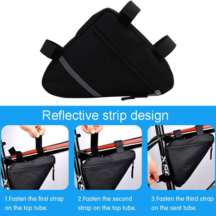 7 inch Bicycle Triangle Bag Outdoor Sports Cycling Gear Storage Bag Reluova