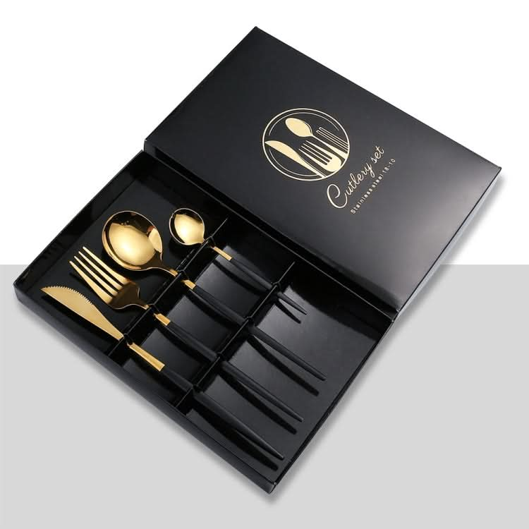 4pcs /Pack Stainless Steel Glossy Mirror Flatware Gift Set-Reluova