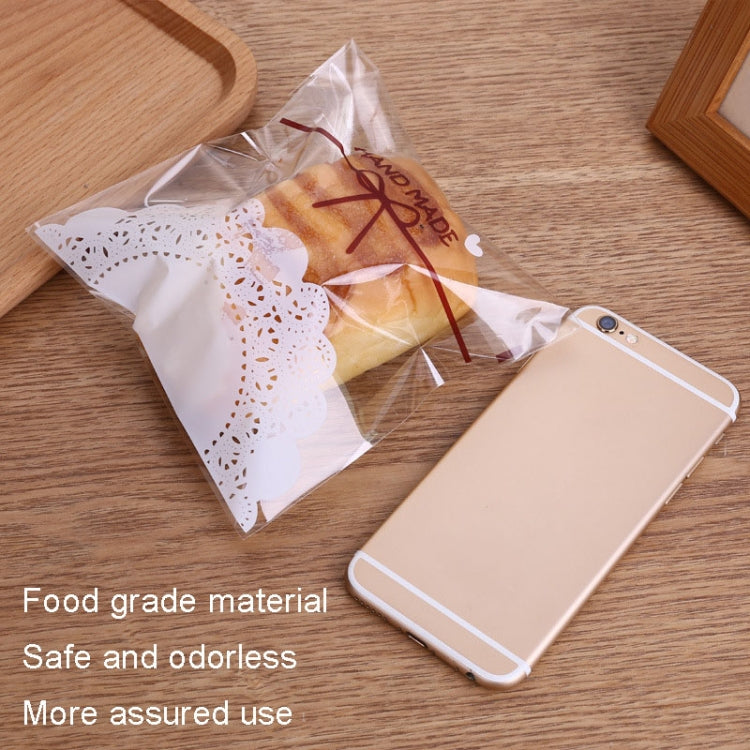 White Lace Bow Biscuit Self-Adhesive Bags Baking Packaging My Store