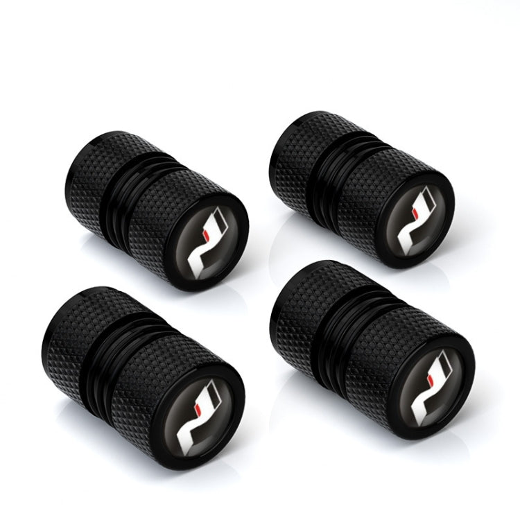 4pcs/set Aluminium N Label Car Tire Valve Caps