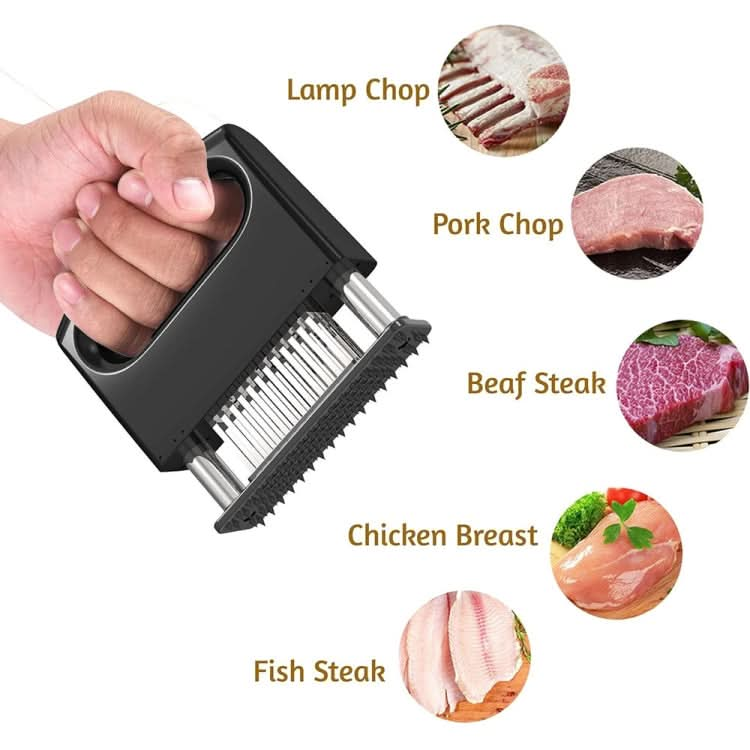 48-pin Meat Loosener with Handle Stainless Steel Meat Tenderizer Steak Needle Kitchen Tools-Reluova