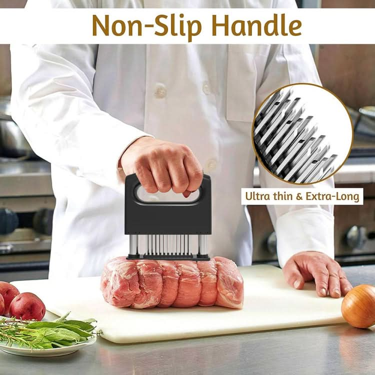 48-pin Meat Loosener with Handle Stainless Steel Meat Tenderizer Steak Needle Kitchen Tools-Reluova