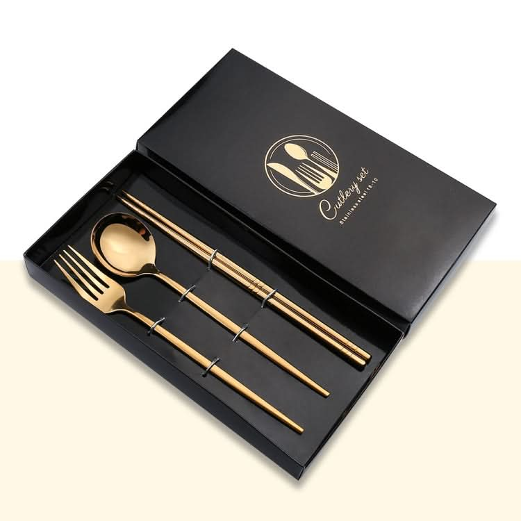 3pcs /Pack Stainless Steel Glossy Mirror Flatware Gift Set-Reluova