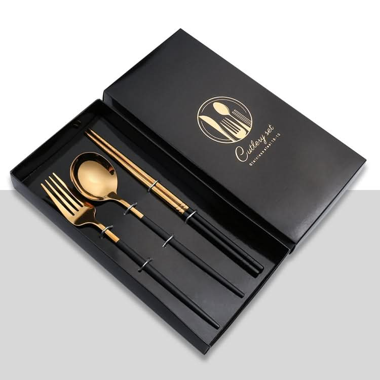 3pcs /Pack Stainless Steel Glossy Mirror Flatware Gift Set-Reluova