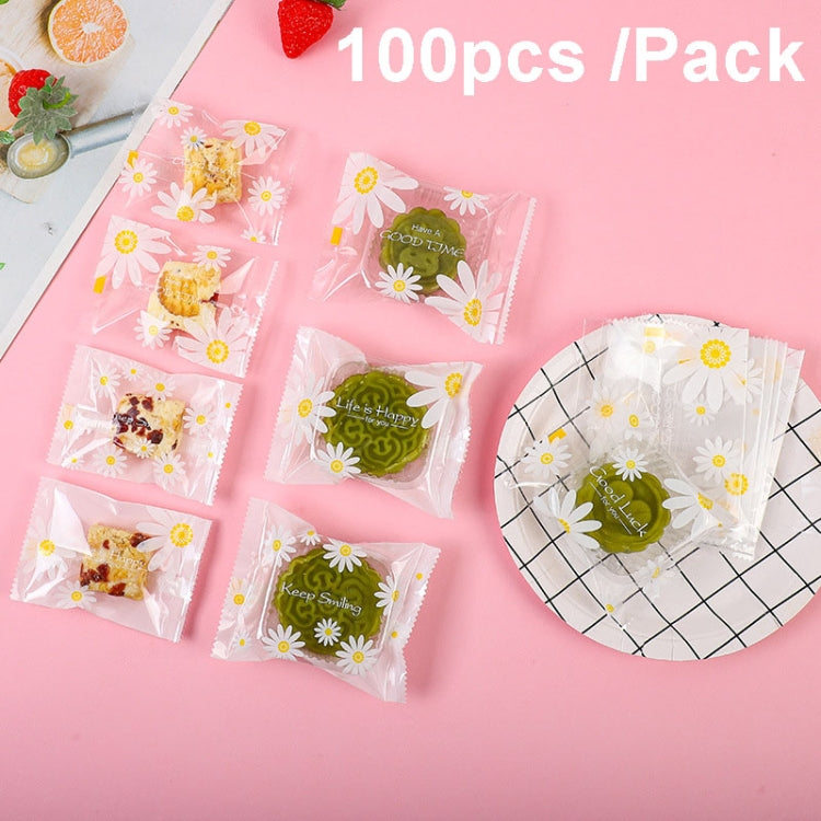 Daisy Pattern Cookie Packaging Bags Snack Machine Sealable Bags My Store