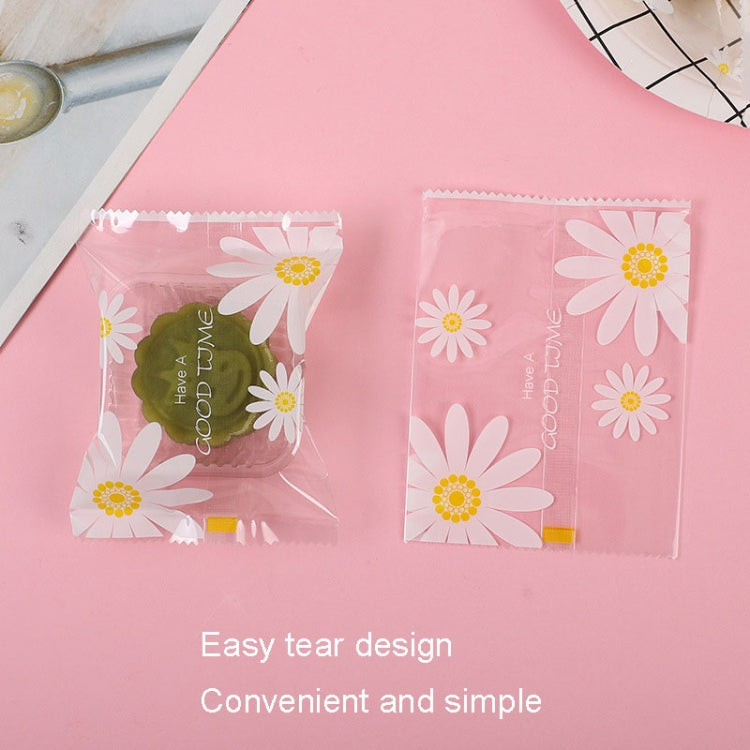 Daisy Pattern Cookie Packaging Bags Snack Machine Sealable Bags My Store