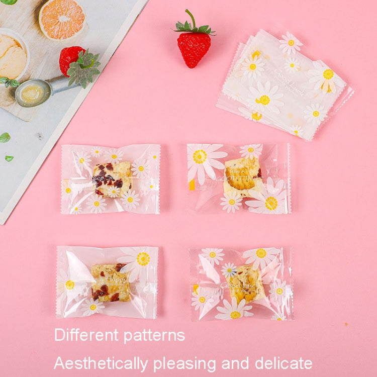 Daisy Pattern Cookie Packaging Bags Snack Machine Sealable Bags My Store