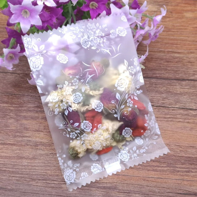 Translucent Frosted Flower Tea Packaging Bags Biscuit Machine Sealed Plastic Bags My Store