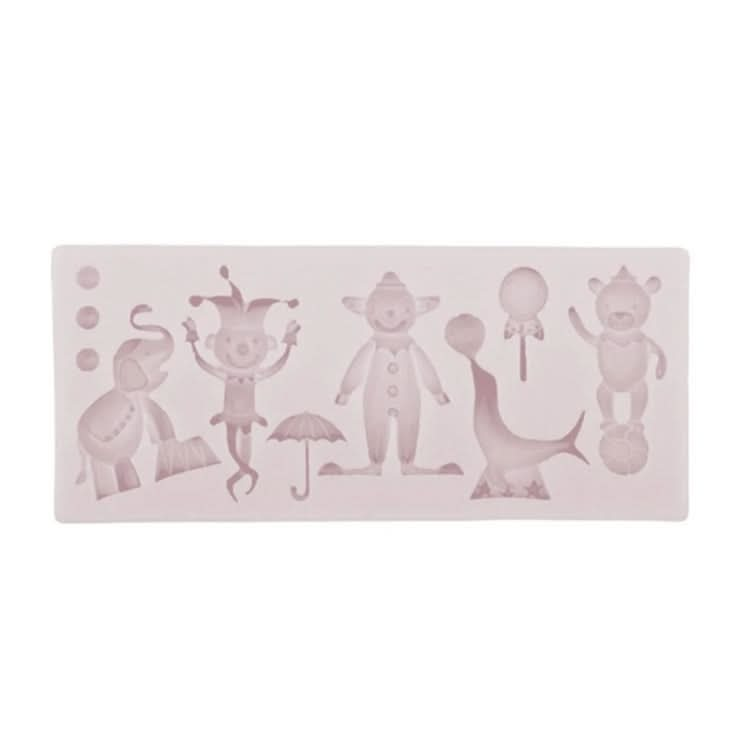 Circus Themed Clown Animal Silicone Mold Baking Cake Decoration Mold Reluova