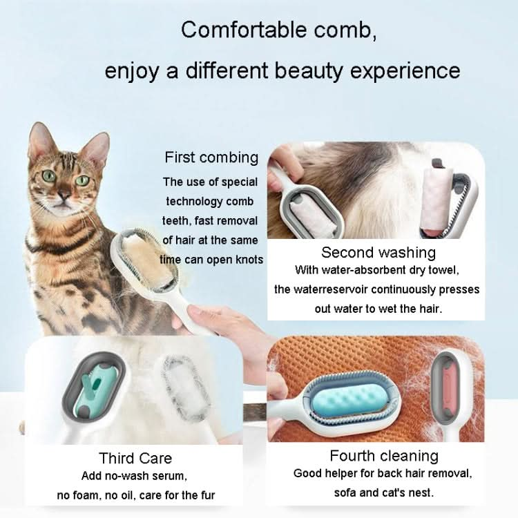 Pet Cats With Water Tank Hair Removal Comb Cleaning Hair Brush - Reluova