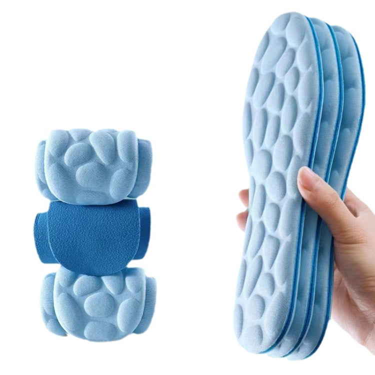 1pair 4D Massage Insole Imitation Pebbles Full Palm Sports Insole-Reluova