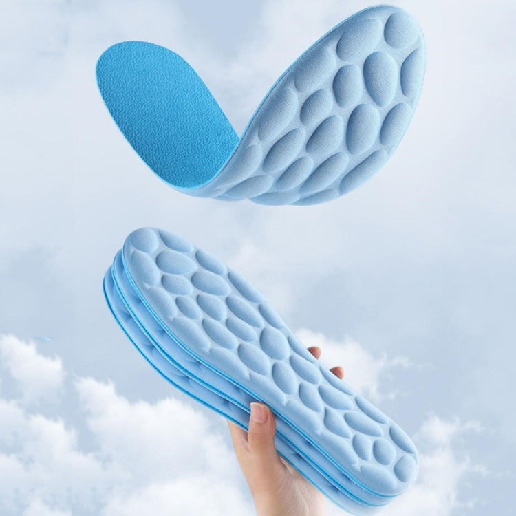 1pair 4D Massage Insole Imitation Pebbles Full Palm Sports Insole-Reluova