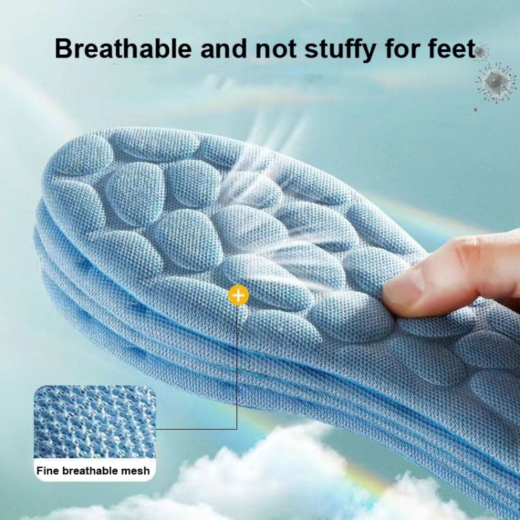 1pair 4D Massage Insole Imitation Pebbles Full Palm Sports Insole-Reluova