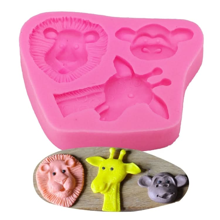 Cartoon Three-dimensional Animals Fondant Silicone Mold Cake Decorating Baking Tools Reluova