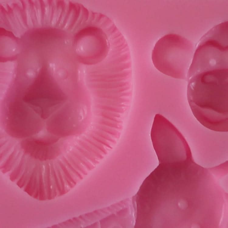 Cartoon Three-dimensional Animals Fondant Silicone Mold Cake Decorating Baking Tools Reluova