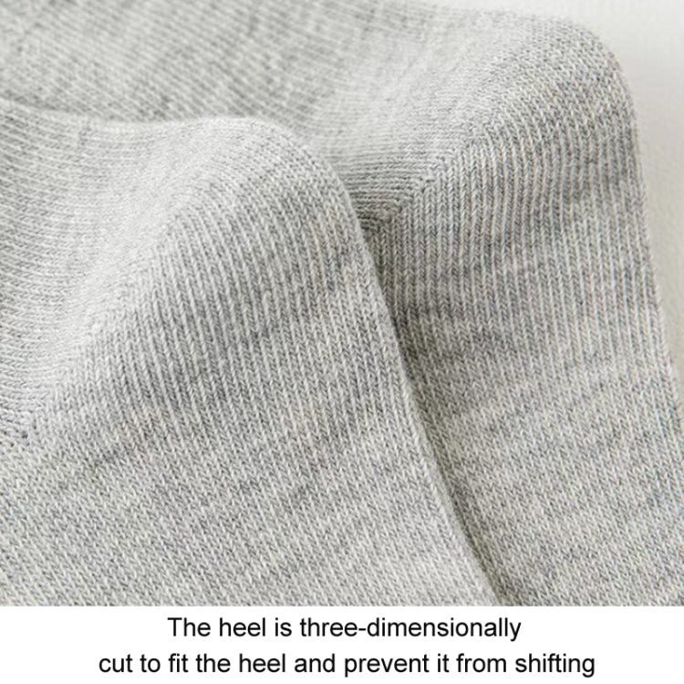 Children Cotton Solid Color Boneless Mid-Calf Breathable Sweat-Absorbent Socks