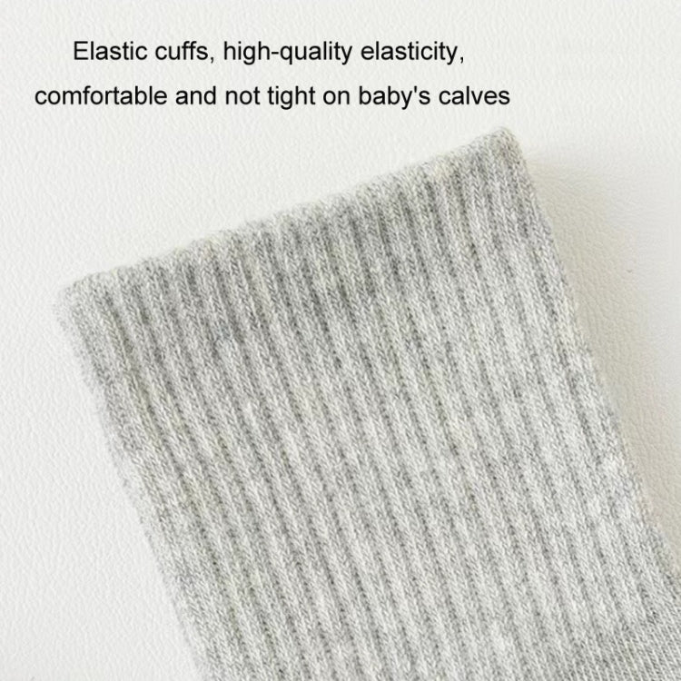 Children Cotton Solid Color Boneless Mid-Calf Breathable Sweat-Absorbent Socks My Store