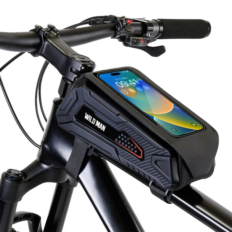 WILD MAN M90 EVA Hard Shell Mountain Bike Mobile Phone Touch Screen Waterproof Front Beam Bag Reluova