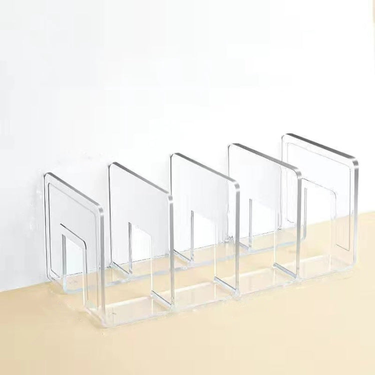 Acrylic Desktop Bookend Book Storage Rack Office Stationery Bookshelf My Store