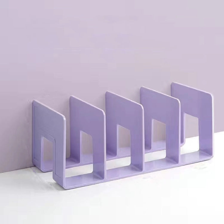 Acrylic Desktop Bookend Book Storage Rack Office Stationery Bookshelf My Store