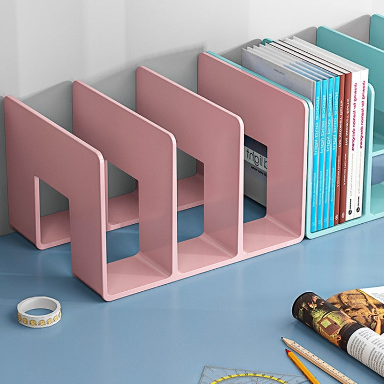 Acrylic Desktop Bookend Book Storage Rack Office Stationery Bookshelf My Store