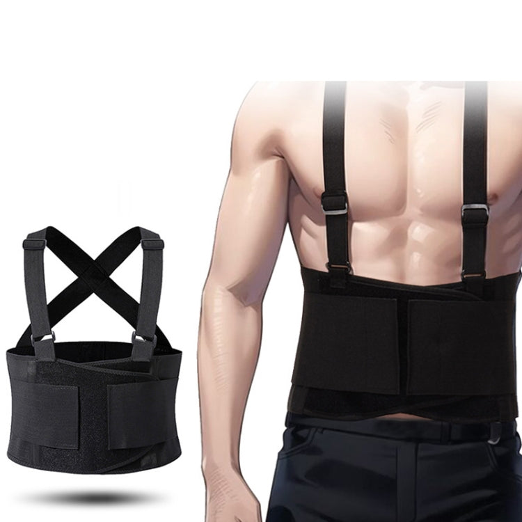 Sports Back Support Belt Waist Pain Protection Belt with Suspender Strap for Heavy Lifting