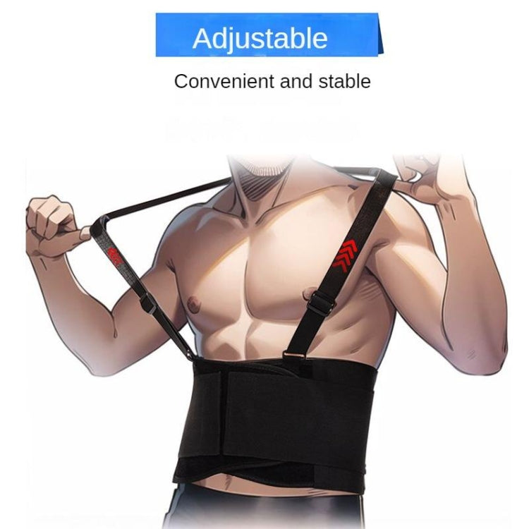 Sports Back Support Belt Waist Pain Protection Belt with Suspender Strap for Heavy Lifting