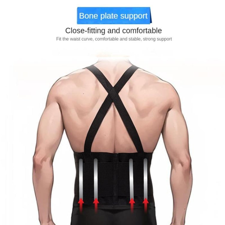 Sports Back Support Belt Waist Pain Protection Belt with Suspender Strap for Heavy Lifting Reluova