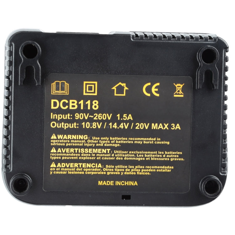 DCB118 For Dewalt 12V-20V Electric Tool Battery Charger