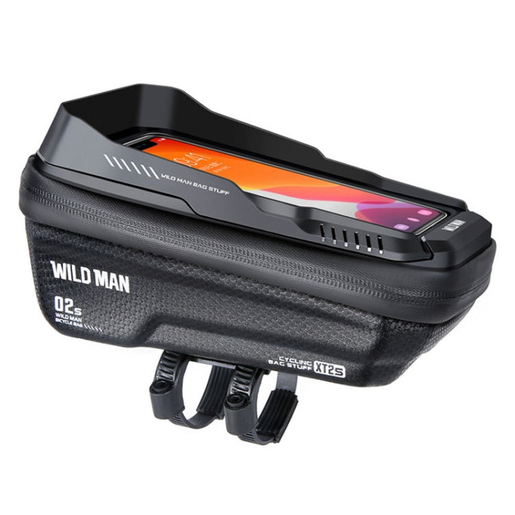 WILD MAN XT2S 1L EVA Hard Shell Mountain Bike Front Beam Bag Cycling Waterproof Phone Bag Reluova