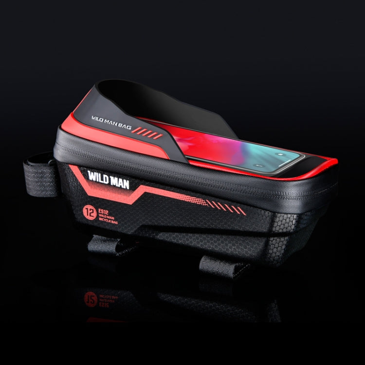 WILD MAN ES12 1L Mountain Bike Front Beam Bag Bicycle Waterproof Phone Saddle Bag Reluova